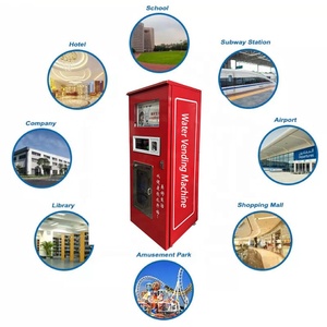 ตู้กดน้ำดื่มเชิงพาณิชย์ 400 แกลลอนต่อวัน ใช้เหรียญ/บัตร/รหัส ระบบกรองน้ำ RO สำหรับสวนสาธารณะ โรงเรียน โรงยิม เครื่องกรองน้ำระบบ Reverse Osmosis - Product Image 4