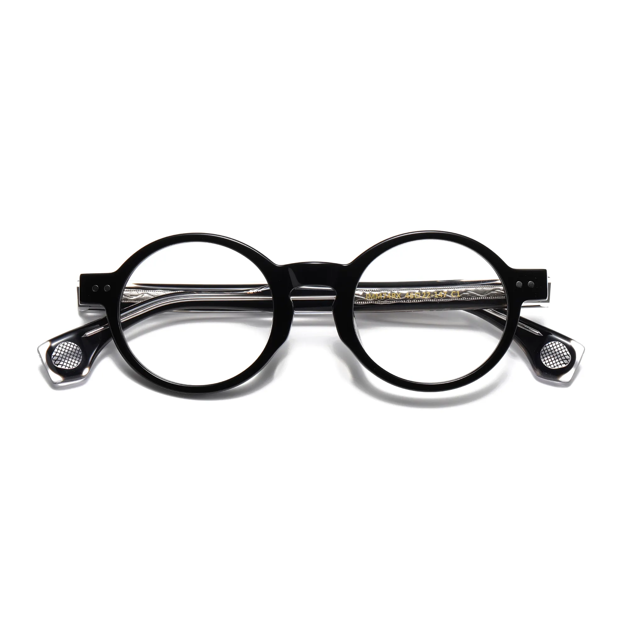 Figroad Wholesale 2024 Anti Blue Optical Frames Eyeglasses Round Shape Clear Lens Eyeglasses Frames