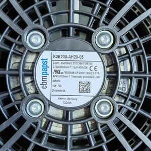 พัดลมแกน Ebmpapst รุ่น K2E200-AH20-05 230V 2800 รอบต่อนาที ใบพัดพลาสติก พัดลมระบายความร้อนอุตสาหกรรม - Product Image 3