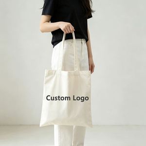Sac fourre-tout en toile personnalisé avec logo imprimé, sac de shopping réutilisable en coton - Product Image 3