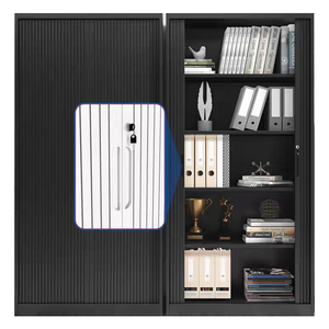 מארגני ארון ארון ארון מתכת ארון ארון עם דלת הזזה גובה בינוני דלת המזדלת ארון - Product Image 3