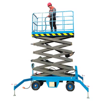 Plateforme élévatrice à ciseaux électrique hydraulique AC à trois points, 100 kg, hauteur 20 m, certifiée CE ISO, en acier avec stabilisateurs – Offre Spéciale