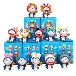 Meilleures ventes 12 pièces/ensemble Figurines de jouets en boîte Anime Doraean <span class=keywords><strong>Zodiac</strong></span> Tinker Bell Robot Cat pour cadeaux Boîte mystère à l'aveugle - Product Image 1