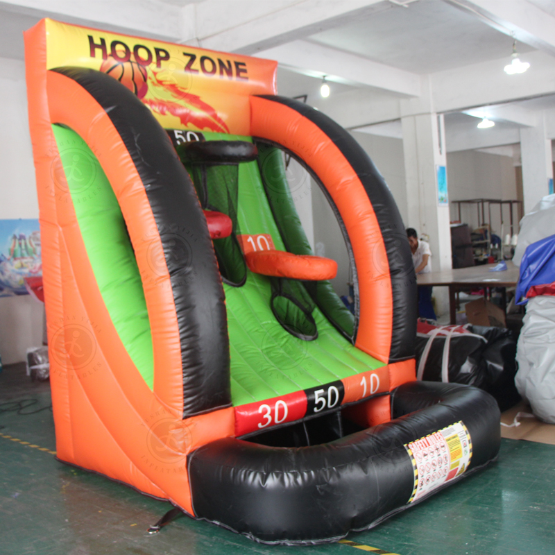 Ultra-Light Inflatable Basketball Team Building Inflatable Basketball Hoop with Anti-Tip Base