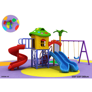 QiaoQiao Bán Buôn Trẻ Em Sân Chơi Ngoài Trời Thiết Bị <span class=keywords><strong>Swing</strong></span> Sets Kids Slides Tùy Chỉnh Lớn Ngoài Trời Nhựa Slides - Product Image 5