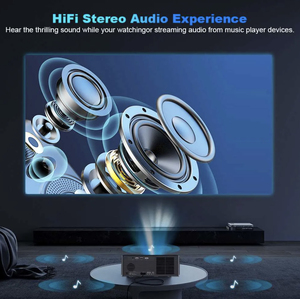 Máy chiếu <span class=keywords><strong>video</strong></span> thông minh Android di động LED LCD Full HD 1080P & 4K độ sáng cao 20000 <span class=keywords><strong>lumens</strong></span>, tích hợp Google TV, RAM 2G - Product Image 6