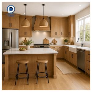 Gabinetes de Cocina <span class=keywords><strong>Prima</strong></span> de Madera Maciza de Roble Blanco, Ecológicos, Naturales, con Encimera de Piedra - Product Image 5