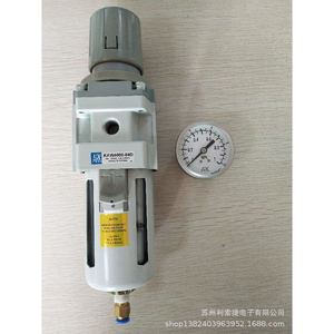 อาร์ค KAW4000-04D ตัวกรองอากาศพร้อมเกจวัดแรงดัน 0-1Mpa สำหรับชิ้นส่วนนิวเมติกแยกน้ำมันและน้ำ - Product Image 1