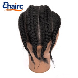 Sistema di trecce per capelli da <span class=keywords><strong>uomo</strong></span> senza colla, 100% capelli umani, facile applicazione senza colla per <span class=keywords><strong>uomo</strong></span> - Product Image 2