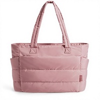 Sac fourre-tout matelassé léger pour femme, sac à main à bandoulière, sac de travail