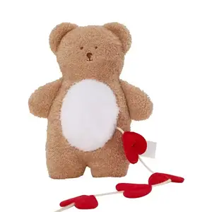 2024新款口袋爱心藏粮熊玩具藏粮宠物玩具熊互动狗玩具