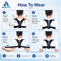 Correcteur de posture respirant en gros, soutien dorsal confortable pour adultes