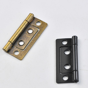 Charnière de meuble 51x24mm en fer à montage en surface, bronze antique noir, durable, style traditionnel pour meubles - Product Image 3