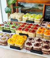 Mini-boîtes à Tiramisu en gros pour boulangerie, emballages en plastique rigide PS, boîtes à emporter transparentes pour pâtisseries, gâteaux, brownies