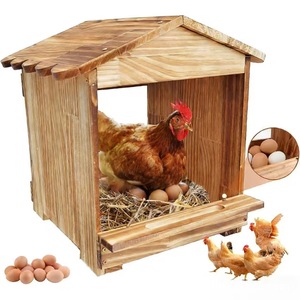 Nido de madera para gallinas, montado en la pared, para puesta de huevos, casa para gallinas, hábitat avícola para granja - Product Image 2
