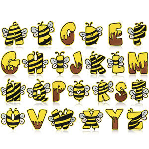 Venta al por mayor de tela de dibujos animados de abeja Diy parche bordado Transferencia de Calor caliente fusión <span class=keywords><strong>Gule</strong></span> respaldo bordado pegatina en parches - Product Image 2