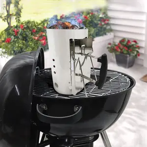 Barbecue Accessory Charcoal Bbq Starter Round Fire Hookah Bbq Charcoal Starter