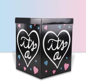 Gender Reveal Balloon Box DIY Baby Gender Reveal Party Supplies Paper Box for Gender Reveal Decorations Baby Shower