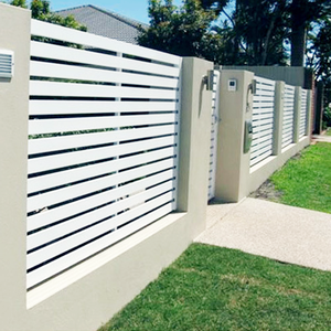 Kim loại trắng slat siding riêng tư hàng rào tấm bên ngoài nhôm hàng rào tường cho ngôi nhà - Product Image 3