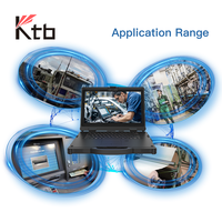 KTB Laptop keras DDR5 Windows 11 10, 14XM OEM/ODM 14 "AI PC 32GB + 256GB 1000 Nits 5G GPS industri Notebook komputer IPC