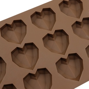 Molde de Silicona 3D Antiadherente con Forma de Corazón de Diamante de Fábrica TangChu para Hornear Fondant, Pasteles, Waffles, Barras de Chocolate, Moldes de Silicona para Repostería - Product Image 4