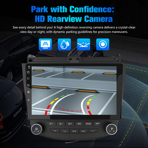 Système multimédia automobile Junsun V1 pour <span class=keywords><strong>Honda</strong></span> <span class=keywords><strong>Accord</strong></span> <span class=keywords><strong>7</strong></span> 2003-2008, stock américain, livraison rapide, avec caméra arrière, Android Auto, navigation GPS - Product Image 6