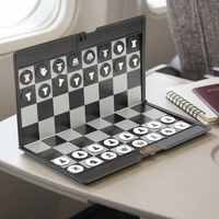 Jeu d'échecs magnétique international, style portefeuille, plateau pliable, mini jeu d'échecs portable de voyage