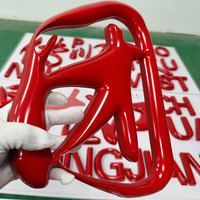 Lettres en relief PVC haut de gamme personnalisées, lettres électro-plaquées, lettres 3D sphériques à coins vifs pour les numéros de maison