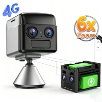 Caméra intérieure à batterie OKAM PRO, détection humaine, alarme, vision nocturne couleur, mini caméra extérieure IP WIFI 6MP, caméras super petites
