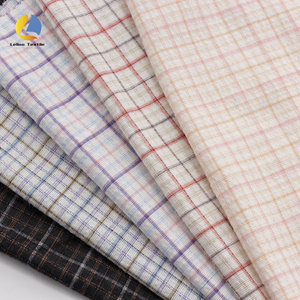 Nuovo stile poliestere-cotone a righe Plaid tessuto per <span class=keywords><strong>camicia</strong></span> traspirante e comodo tessuto <span class=keywords><strong>Seersucker</strong></span> tinto in filo per pantaloni - Product Image 1