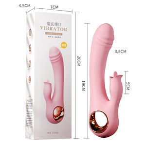 Pronto para enviar Aquecimento Vibrador Adulto Sexo Brinquedo Vibrador Vibrador Mulheres Lambendo a Língua Vibrador para Feminino - Product Image 6