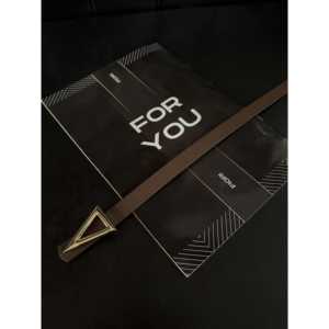 เข็มขัดหนังแท้คุณภาพสูง หนังวัวแท้ หัวเข็มขัดทรงเรขาคณิต ทนทาน เหมาะสำหรับผู้หญิง ใช้ได้กับกางเกง แจ็คเก็ต และชุดเดรส - Product Image 2