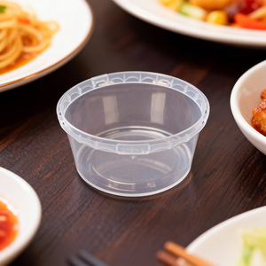 Conteneur en plastique transparent pour aliments, yaourt, emballage, avec fermoir antivol, bacs à crème glacée - Product Image 3
