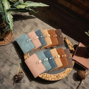 Cute Wholesale Leather Handwritten Diary A7 Pocket <b>Book</b> with Simple Buckle Loose-leaf Eco-Friendly Custom Logo Available - Product Image 3