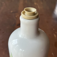 Bouteille d'huile d'olive en céramique blanche Bouteille d'huile vide Cuisine