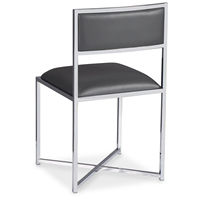 Chaise en acier inoxydable à ossature métallique de meubles de restaurant d'hôtel