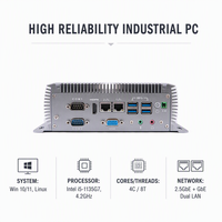 PC Embebido de Bajo Consumo, Intel N5095 4 Núcleos, DDR4 16GB, M.2 NVMe, SATA, RS232, WIFI, BT, Win11, Linux, para POS, Cajero Automático, Kiosco, Mini PC Industrial