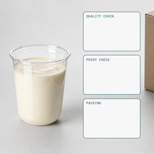 Vaso de Plástico de 360 ml con Logotipo Personalizado OEM, Impresión de su Marca, Envase Desechable para Bebidas de PET, Directo de Fábrica, Maqueta Gratuita - Product Image 5