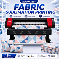 Imprimante à sublimation 1,8 m, prix compétitif, imprimante jet d'encre grand format à sublimation avec double tête DX7