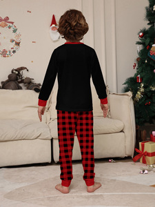 Haute qualité enfants hiver pyjamas vêtements de nuit de noël père noël imprimé respirant garçons filles pyjamas - Product Image 6