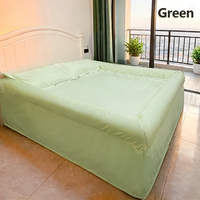 Nouvel ensemble de draps de lit king size avec bordure pour dortoirs étudiants et usage domestique