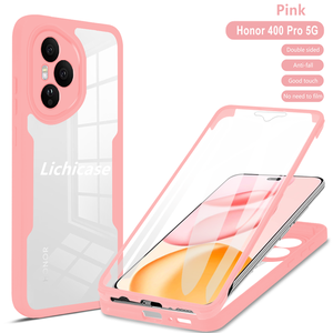 Lichicase, funda protectora de doble capa, diseño transparente, protección de lente, funda de teléfono para Honor X5C X5C Plus Play 10A, carcasa personalizada - Product Image 2