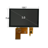 Fournisseur direct d'usine, écran tactile capacitif de 5 pouces, 800x480 RGB ST7265 IPS GT911CTP, module d'affichage LCD TFT