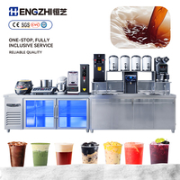Équipement pour Bubble Tea Baiwin, comptoir pour boutique de Bubble Tea avec design, solution tout-en-un pour boutique de Bubble Tea, solution complète pour boutique de thé au lait