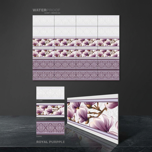 Carrelage mural en céramique émaillée à surface brillante, design marron Quis, 300x600mm, antidérapant, résistant aux acides, pour salle de bain et cuisine - Product Image 3