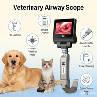 Tier-Videolaryngoskop mit 3,5-Zoll-Touchscreen, 32 GB Speicher, 3MP-Kamera, wiederverwendbares starres 70-Grad-Endoskop