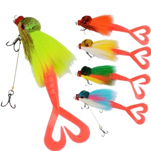 Señuelo artificial de rata de agua simulada <span class=keywords><strong>para</strong></span> pesca en aguas profundas, 22cm 40g, de lanzamiento largo, hundimiento rápido, <span class=keywords><strong>cebo</strong></span> duro con cola rizada, anzuelos de pesca, <span class=keywords><strong>cebo</strong></span> blando. - Product Image 1