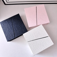 OEM ODM Magnetische Klappbare Schmuckbox mit Doppeltür-Öffnung, Starre Geschenkbox aus Karton für Halsketten, Ringe, Armbänder und Ohrringe