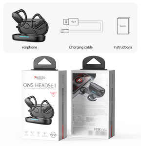 Yesido BT5.3 IPX5 headphone telinga, <span class=keywords><strong>Headset</strong></span> BT nirkabel baterai besar, headphone On-ear Open-end tahan air YSP25 - Product Image 6