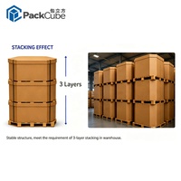 Boîtes d'emballage pour marchandises dangereuses avec doublure en mousse EVA/EPE flexible pour cellules au lithium, structure ondulée, marque PACKCUBE